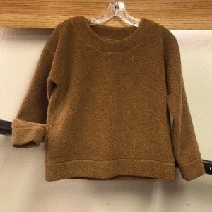 J crew vintage fleece teddy pullover sweater fuzzy oversize fit XXS